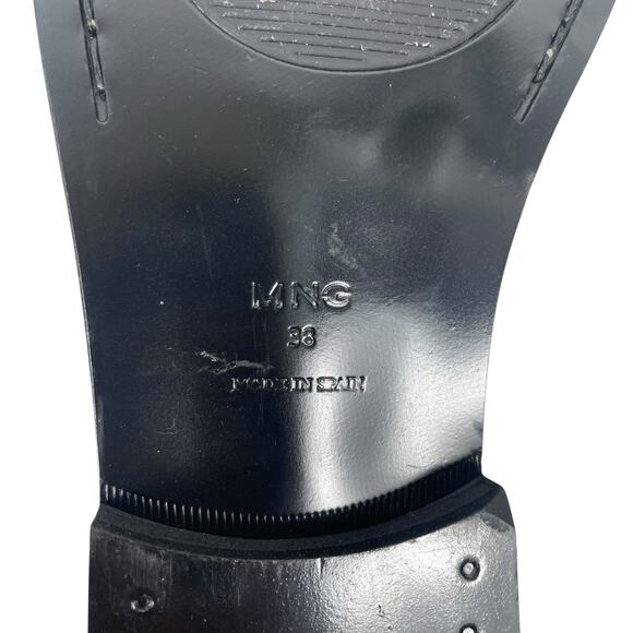 Mango MNG Round Toe Leather Penny Loafer Burgundy Red Size 38/ US 7.5 - Picture 11 of 13